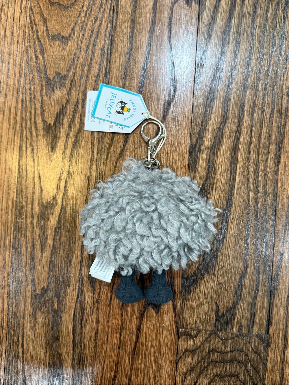 Jellycat Amuseables Storm Cloud bag charm keychain - Picture 7 of 7